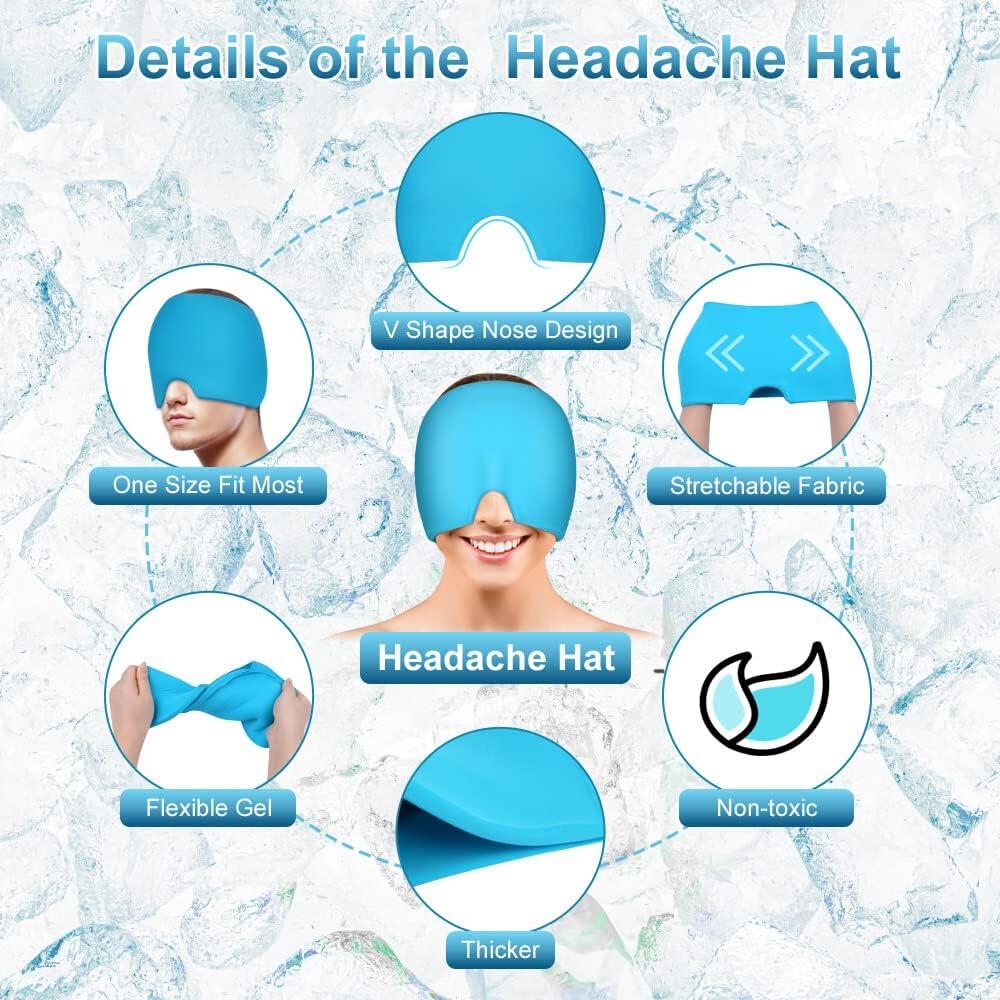 Gorro para dolor de cabeza y migrañas